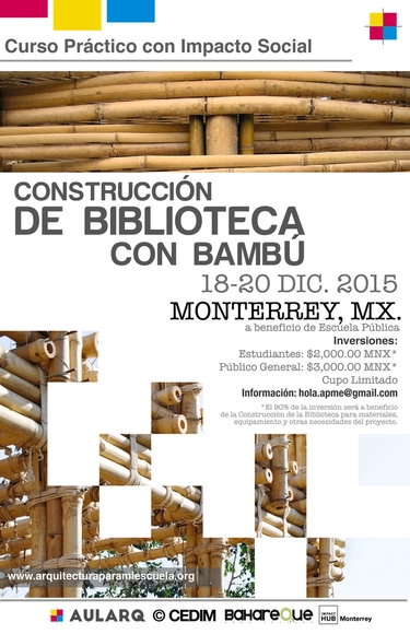 Curso y taller con impacto social ‘Construcción con bambú' / Monterrey - Imagen Principal