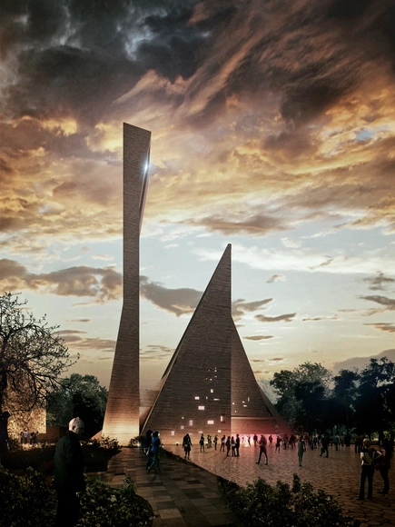 México: Propuesta ganadora para la nueva Catedral de Celaya, por Gaeta-Springall Arquitectos - Catedral