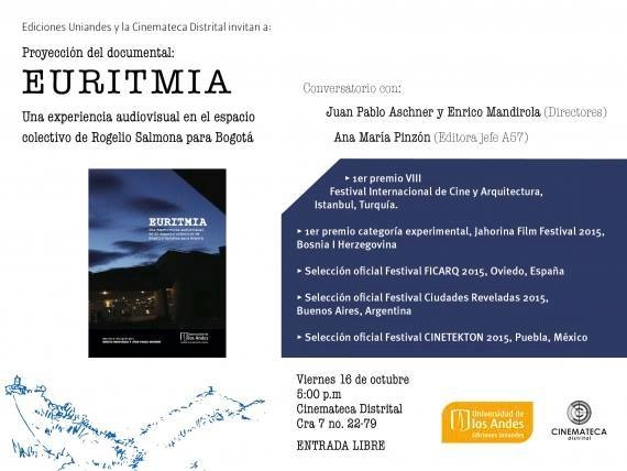 Proyección y Conversatorio: "Euritmia, El Espacio Colectivo de Rogelio Salmona" / Bogotá - Imagen Principal