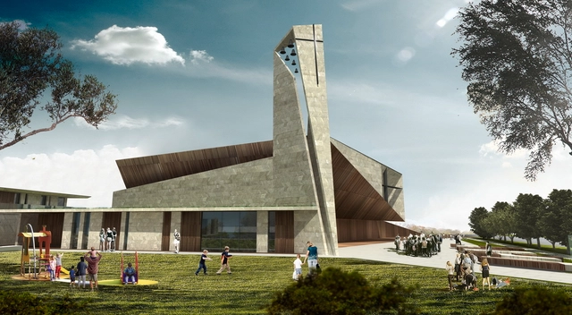 Studio Kuadra gana concurso para complejo religioso en Cinisi - Iglesia