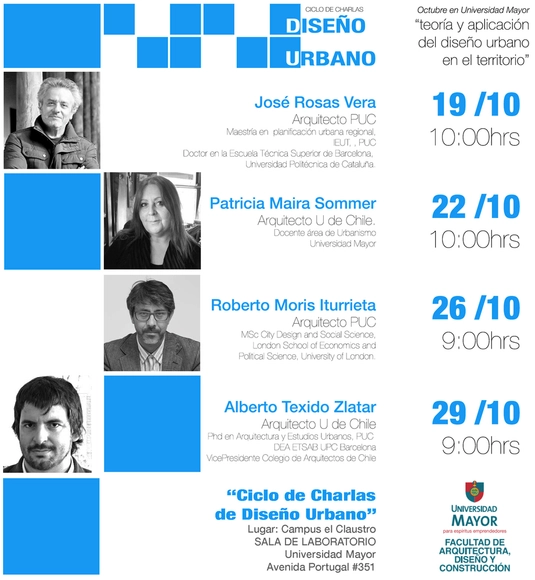 ciclo de charlas de Diseño Urbano “Teoría y Aplicación del Diseño Urbano en el Territorio” - Imagen Principal