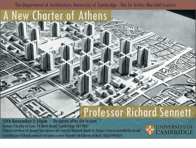 'A New Charter of Athens': a lecture by Professor Richard Sennett - Featured Image