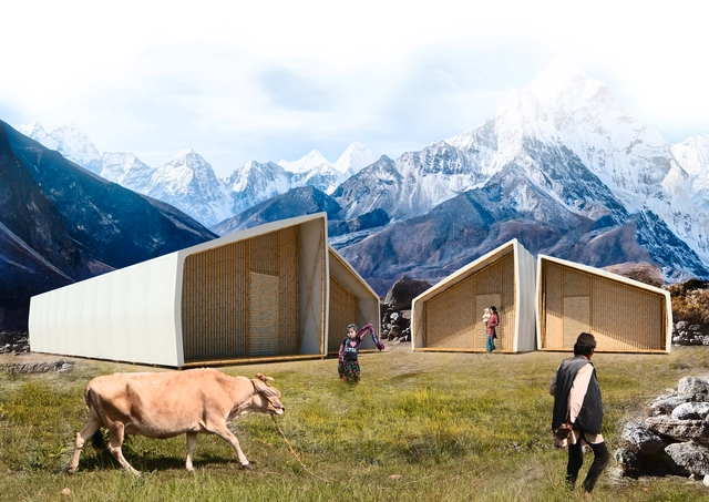 Barberio Colella ARC diseña casas desplegables para la reconstrucción de Nepal - Imagen Principal