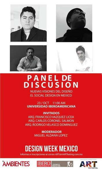 Panel de discusión: "Nuevas Visiones del Diseño: El Social Design en México" / Ciudad de México - Imagen Principal