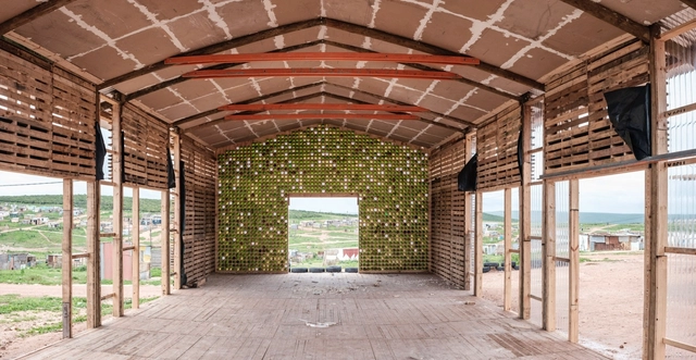 Social Development Project / Indalo + Collectif saga - Cultural Center, Beam, Facade, Arch, Door, Column
