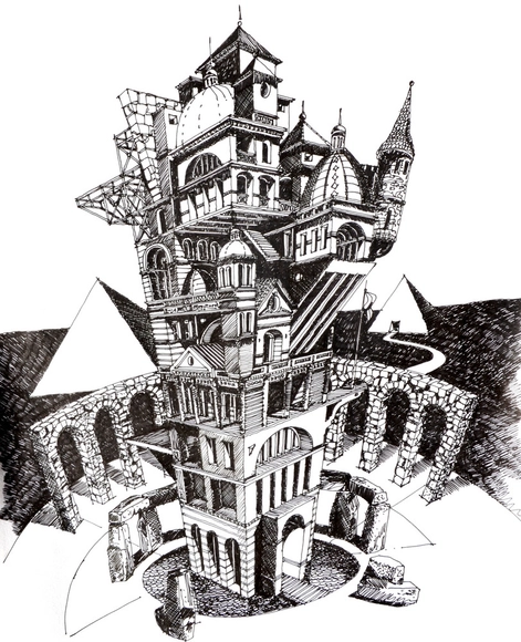 Ilustrações que desafiam a realidade arquitetônica - Arte E Arquitetura