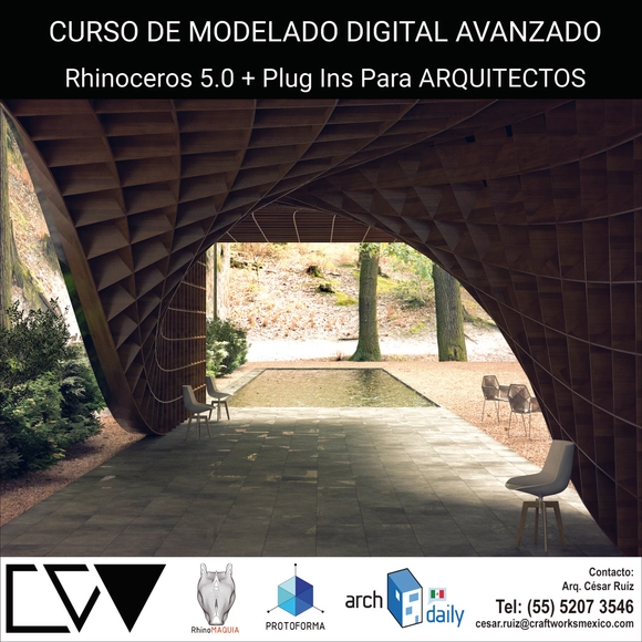 Curso de Modelado Digital Avanzado: Rhinoceros 5.0 para arquitectos / Ciudad de México - Imagen Principal