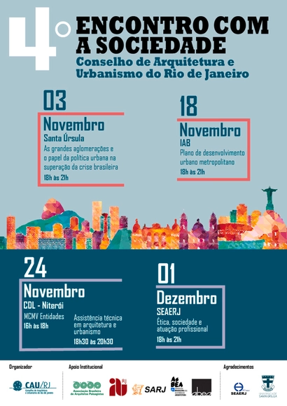 4º Encontro com a Sociedade - CAU/RJ - Imagem de Destaque