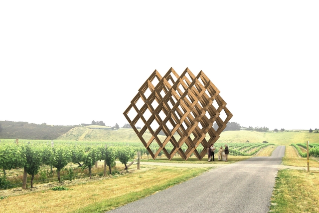 Studio Dror Designs Steel Sculpture for New Zealand Winery - Featured Image