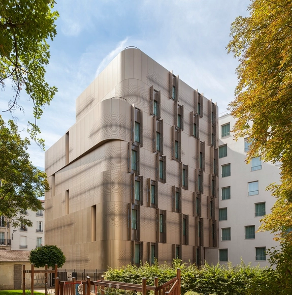 Vivienda para estudiantes y guardería para Paris / VIB Architecture - Guardería