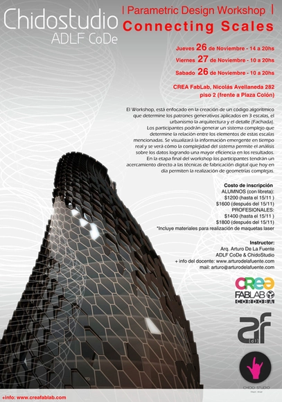 'Connecting scales': Workshop Diseño Paramétrico / ¡Sorteamos un cupo! [cerrado] - Imagen Principal