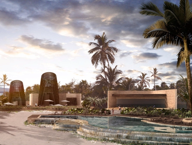 Sordo Madaleno Arquitectos diseña nuevo desarrollo turístico en la isla de Cozumel, México - Hoteles, Fachada, Arco