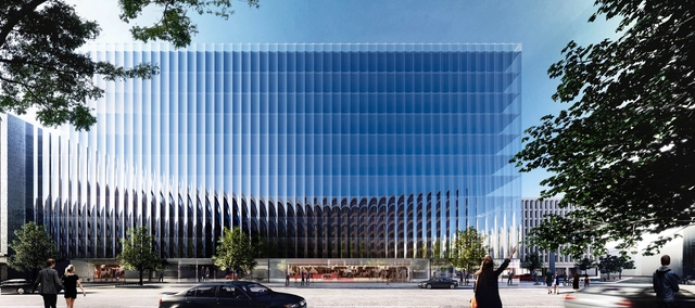 REX diseña edificio corporativo 'híper-transparente' en Washington DC - Imagen Principal