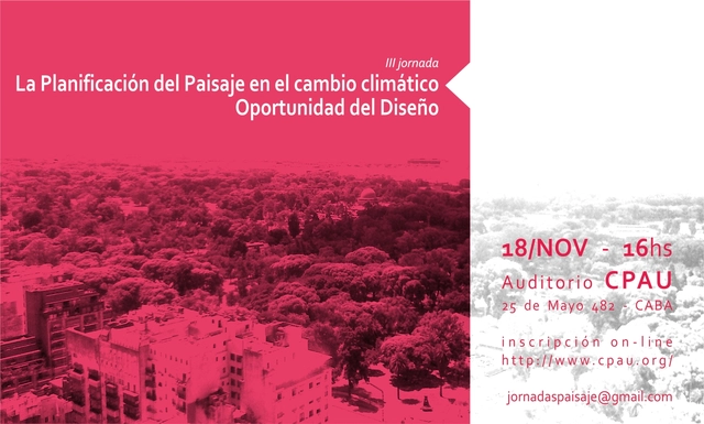 Terceras Jornadas de Planificación del Paisaje - Imagen Principal