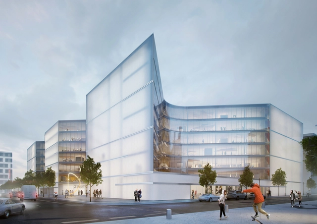 HENN Architects建筑事务所赢得了在柏林的新西兰总部大楼设计竞赛 - 主图