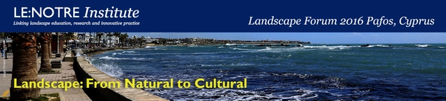 LE:NOTRE Landscape Forum 2016 - Call for Posters - Featured Image
