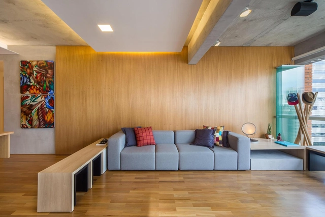 Apartamento Polidance / Casa100 Arquitetura - Edifício De Apartamentos, Viga