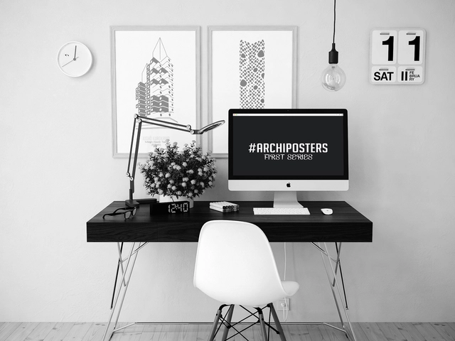 Archiposters: 12 ilustraciones minimalistas de arquitectura contemporánea - Imagen Principal