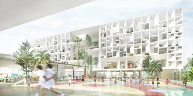 The French International School / Henning Larsen - Facade