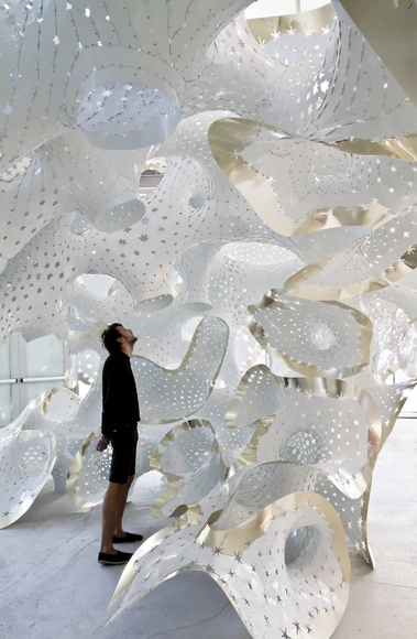 Marc Fornes/THEVERYMANY construye pabellón autosoportante en la Miami Art Basel - Imagen Principal