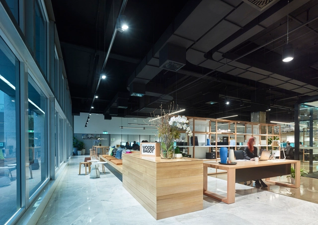 Brisbane Studio / Woods Bagot - Offices Interiors, Beam, Facade, Lighting