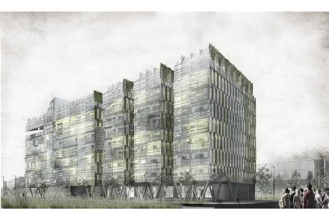 Finalista Europan 13: Infraestructura Doméstica / Barcelona - Vivienda Colectiva, Fachada, Urbano