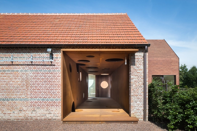 House Olmen / Pascal François Architects - Houses, Door, Facade, Arch
