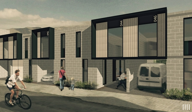 PARALELA, primer lugar profesional en el nuevo plan maestro urbano habitacional en Alto Hospicio - Vivienda Social, Fachada