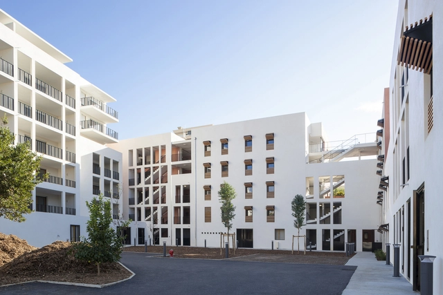 58 Social Housing in Antibes / Atelier PIROLLET architectes - Social Housing, Facade