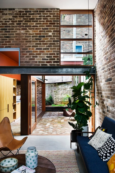 Walter Street Terrace / David Boyle Architect - Houses, Courtyard, Facade, Door, Chair, Table