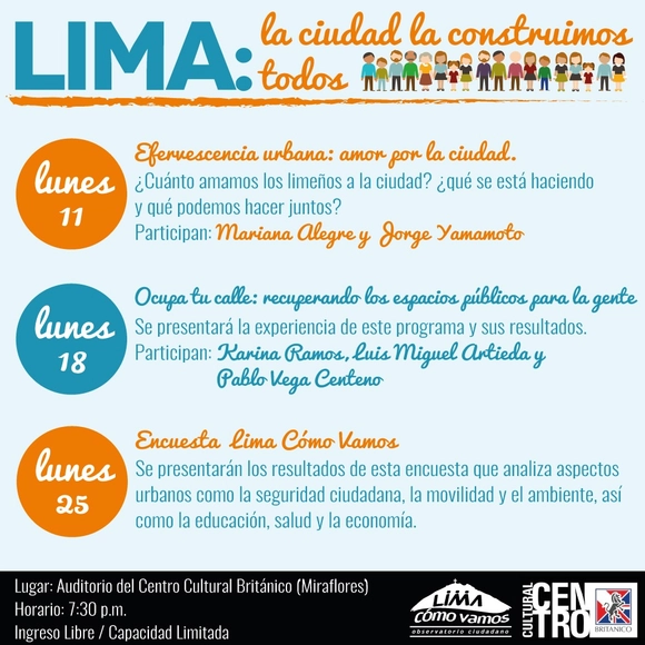 Ciclo de conversatorios "Lima: la ciudad la construimos todos" - Imagen Principal