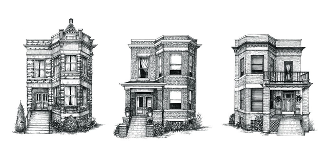 Cape Horn Illustration Creates Detailed Ink Drawings of Chicago Residences - Featured Image