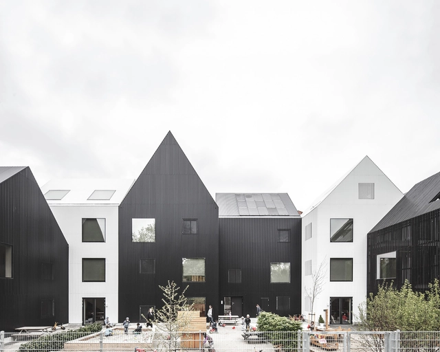 Frederiksvej Kindergarten / Cobe - Kindergarten, Facade, Fence