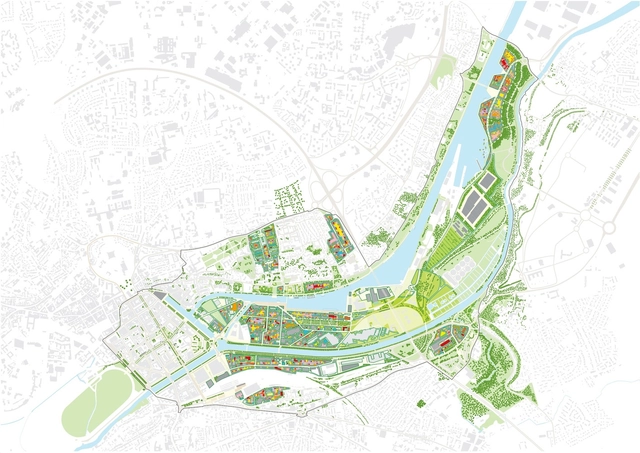 MVRDV revela nuevas imágenes del masterplan de "La Grande Mosaïque" de 600 hectáreas en Caen - Imagen Principal