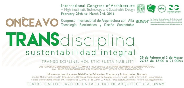 Onceavo Congreso Internacional de Arquitectura con Alta Tecnología Bioclimática y Diseño Sustentable / Ciudad de México - Imagen Principal