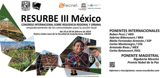Conferencia Internacional sobre Resiliencia Regional y Urbana RESURBE III  / Ciudad de México - Imagen Principal