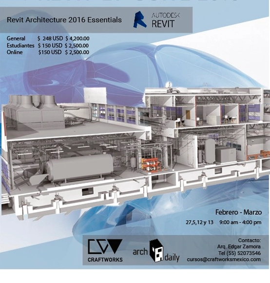Curso Revit Architecture 2016 Essentials / Ciudad de México - Imagen Principal
