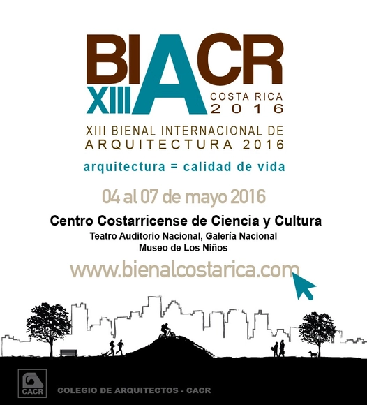 XIII Bienal Internacional de Arquitectura de Costa Rica 2016 - Imagen Principal