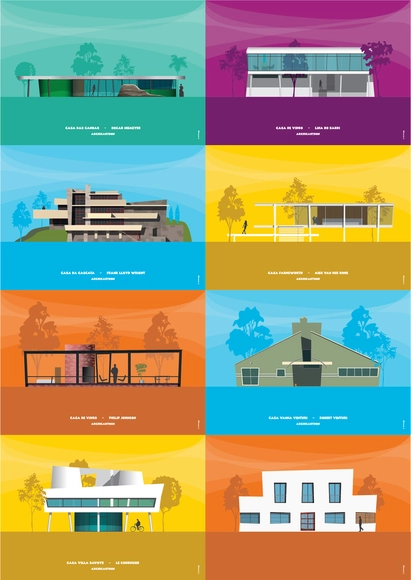 Archicartoon: Ilustraciones inspiradas en dibujos animados por Mário Rúbio - Arte Y Arquitectura