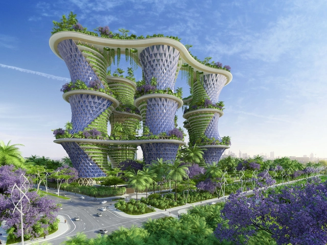 Los eco-barrios 'Hyperion' de Vincent Callebaut producen energía en la India - Imagen Principal