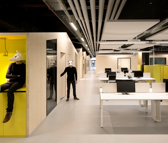 JM0 open-space / FUSO atelier d’architectures  - Interiores De Oficina