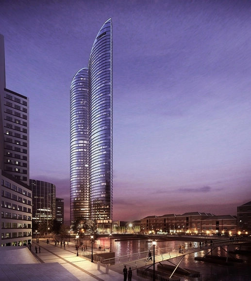 HOK presenta diseño del rascacielos residencial más alto de Londres - Imagen Principal