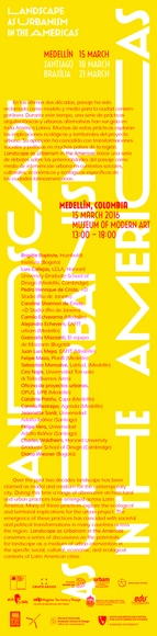 ¡Este martes 15 en Medellín! Landscape as Urbanism in the Americas - Imagen Principal