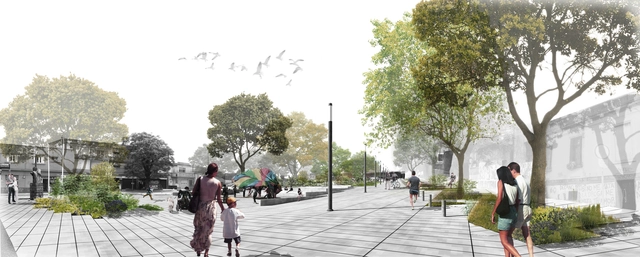 Primer lugar en concurso de remodelación de Plaza Portugal en Montevideo - Plaza