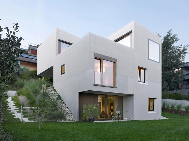 Villa SAH à Neuchâtel  / Andrea Pelati Architecte - Houses, Facade