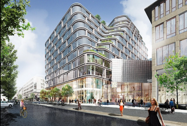 schmidt hammer lassen Designs Mixed-Use Development in Central Stockholm - Retail , Facade, Cityscape