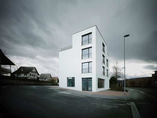 Neubau Mehrfamilienhaus Cham  / idA  - Housing, Facade, Door