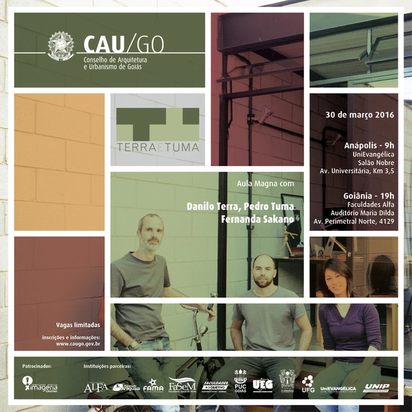 CAU/GO promove aula magna com Terra e Tuma  - Imagem de Destaque