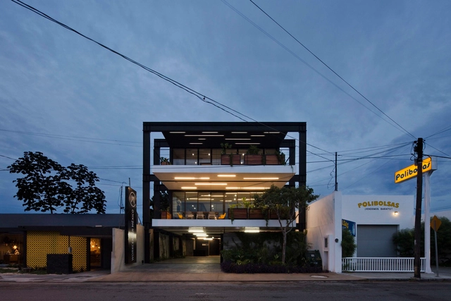 Workcenter México / Lavalle + Peniche Arquitectos - Interiores De Oficina, Fachada, Puerta, Escaleras
