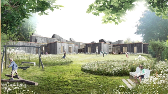 CREO Arkitekter and JAJA to Design Home for Children with Autism Near Copenhagen - Housing, Garden, Facade